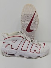 Nike Air More Uptempo 2021 White Varsity Red SIZE 12 PRE-OWNED GOOD