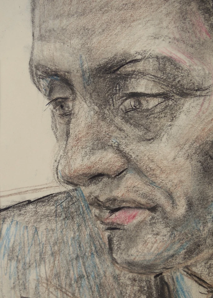 David Burliuk 1882-1967 Retrato Original de Poeta Foto 3 de 4