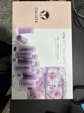 Calista Tools Ion Hot Rollers 12 - 1" Short, 1.25" Medium Clips Purple