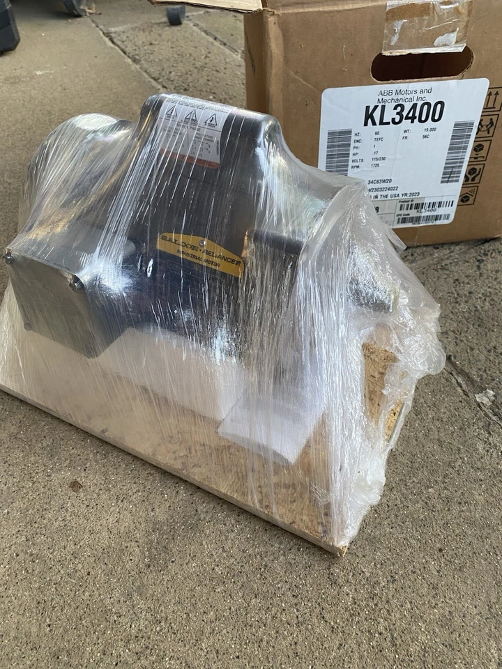 BALDOR KL3400 1/6HP, 1725 RPM, 115/230V, 56C, Single-Phase Motor - NEW IN BOX - Image 3 of 4