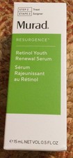Murad Resurgence Retinol Youth Renewal Serum 0.5 oz / 15 mL New in Box