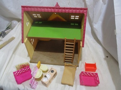 Calico Critters Cozy Cottage Home Epoch Sylvanian House Dollhouse With Furniture