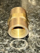 1/2 Red Brass Threaded Coupling - 1/2 Inch Female Npt X 1/2 Inch Female Npt