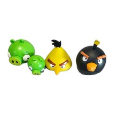 K'Nex Angry Birds Figures Replacement Pieces KNEX Lot Of 4 Chuck Pig Bomb