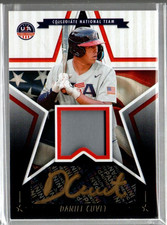 2025 USA Stars Stripes Signature Materials Black Gold Daniel Cuvet Auto