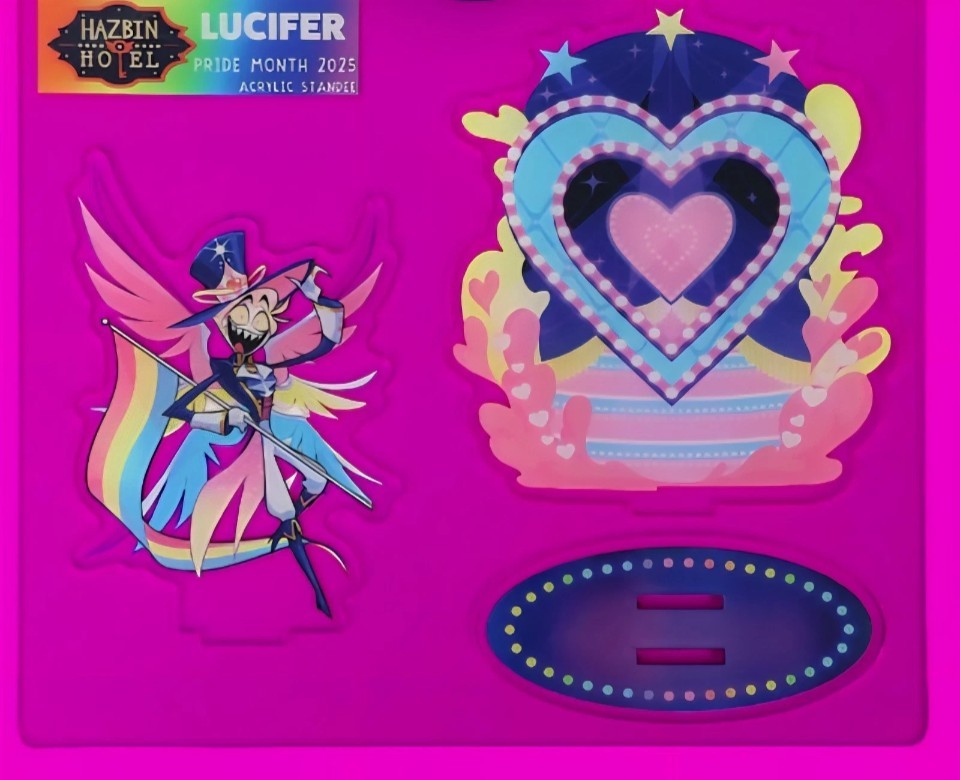 In Hand NEW🌟Hazbin Hotel Pride 2025 Lucifer Acrylic Standee SOLD