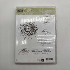 Stampin Up Blooming With Kindness Rubber Stamp Set New Unused Flower Quotes