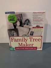 Vintage 1997 Broderbund Family Tree Maker Deluxe Edition III CD-ROM - New  Seal