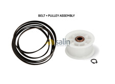 FISHER & PAYKEL DRYER IDLER PULLEY+DRIVE BELT SET H0180800243A+H0180300006B