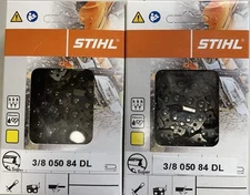 🌲2 Pack  Pro Stihl  33RS 84, 3/8" 050 84DL, 25"   Won’t Last Long