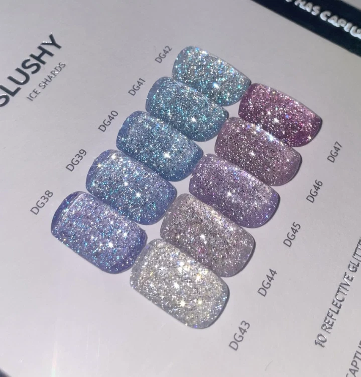 DVOK Reflective Glitter Gel Nail Polish Set 10 Colors Slushy Texture K-Beauty
Opens in a new window