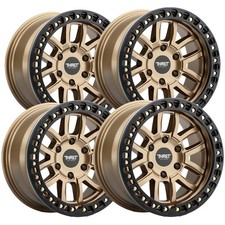 Set Of 4 Thret Off-road 602 Maze Beadlock 17x9 8x170 -38mm Bronze Wheels Rims
