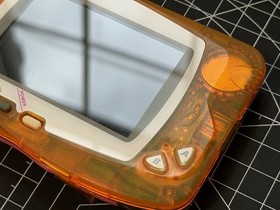Bandai WonderSwan Color WSC W/ IPS YGG Yagaogo & OEM Shell & Glass Lens & 1 Game