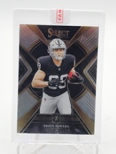 BROCK BOWERS 2023 SELECT XRC ROOKIE SILVER PRIZM #516 RAIDERS Q3098