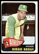 1965 Topps Diego Segui Kansas City Athletics #197