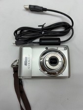 Nikon COOLPIX L20 Compact Digital Camera Silver 3x Zoom USB Cable Included