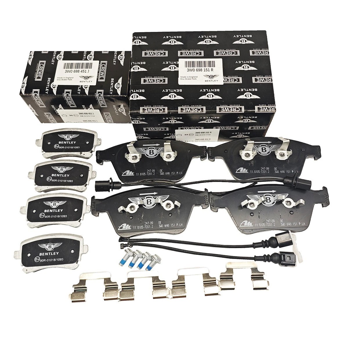 NEW Front Rear Brake Pads for Bentley Continental GT GTC Flying Spur 2004-17