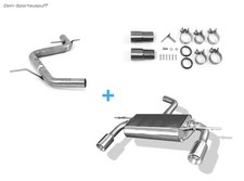 Fox Duplex Racing-Komplettanlage ab Kat VW Golf 6 1x90mm rund eingerollt