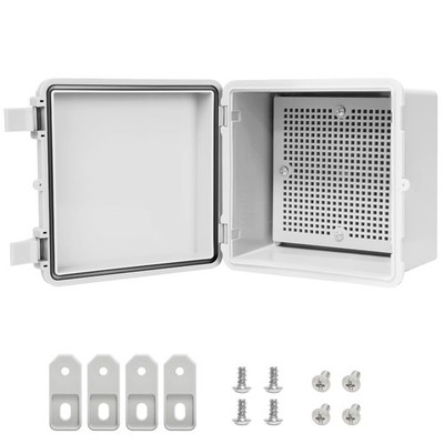 LMioEtool Junction Box, ABS Plastic 5.9'' x 5.9''x 3.5'' (1pc), Opaque Cover