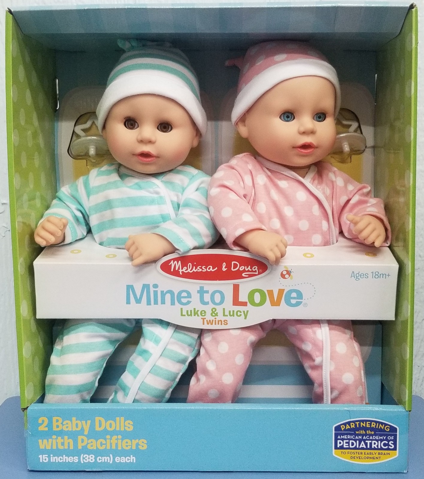 W/ Pacifiers Twins "luke & Lucy" [new]