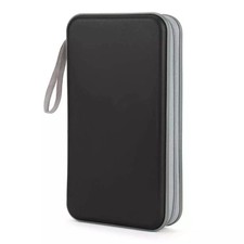 96 Disc CD Case Holder DVD Storage Wallet Bag Portable VCD Organizer Bag Black