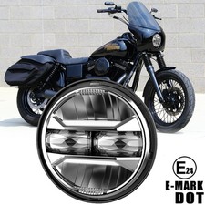 Für Harley Sportster Eisen Dyna Street XL 1200C FXSTC 5,75 Zoll LED Scheinwerfer