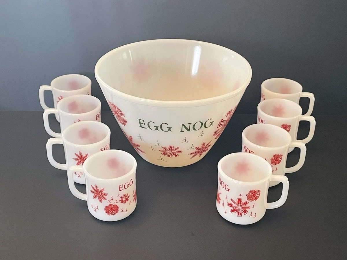 クリスマス ファイヤーキングEGG NOG マグカップセット Fire King Egg Nog for sale | eBay