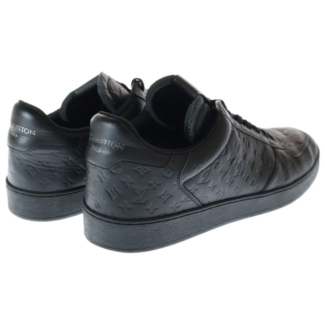 LOUIS VUITTON RIVOLI LINE MONOGRAM EMBOSSED LEATHER LACE UP LOW CUT SHOES Used a thumbnail 3