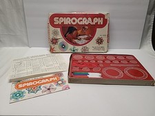 Vtg Spirograph By Kenner Nearly Complete W/box And Manual Book Of Designs