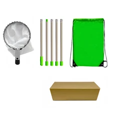 Fruit Picker Pole with Storage Bag Stainless Steel Apple Picker Pole Fruits Catc