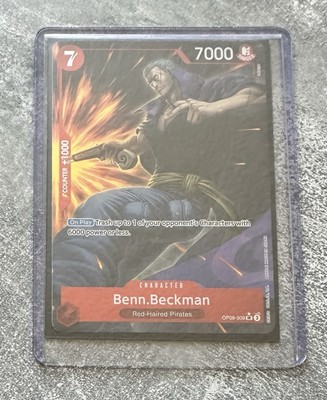 One Piece Card Game OP09-009 Benn Beckmann SR Emperor in the New World