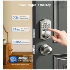 Electronic Keypad Deadbolt Lock - Easy Install, Anti-Peeping