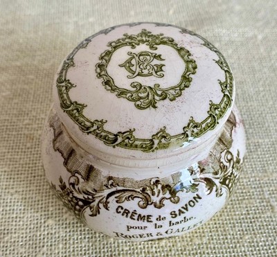 Rare Antique Roger & Gallet  Crème de Savon pour la Barbe  Shaving Soap