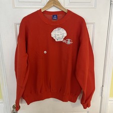 Vintage 90s Champion Cotton Crewneck Sweatshirt Embroidered L USA NEW OLD STOCK