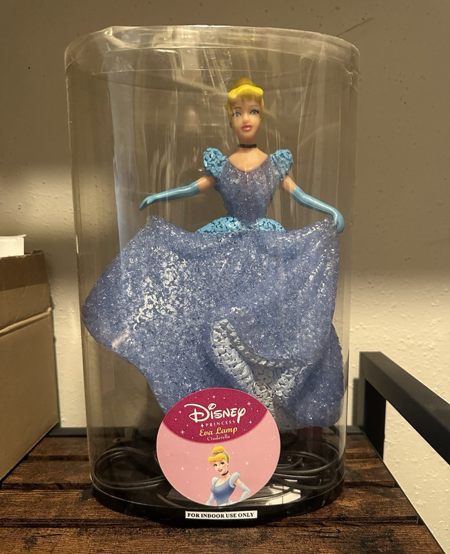 Disney Princess Cinderella 12in Collector Edition Figure Blue Dress Tube Pack