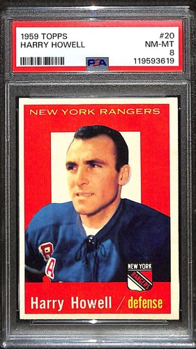 Harry Howell #20 1959 Topps card