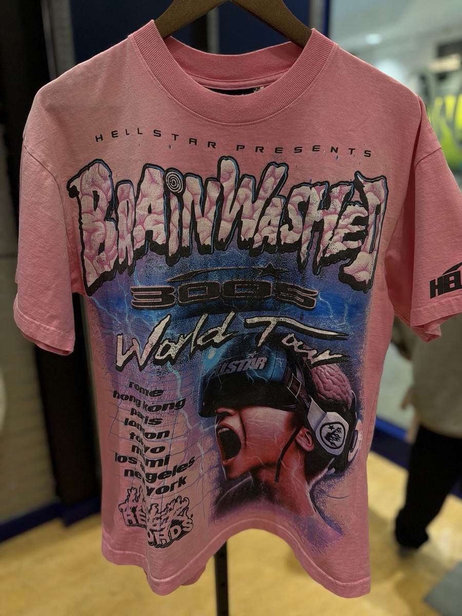 Hellstar Men's Pink Brain Wash T-Shirt Size (M) 100% Authentic | eBay