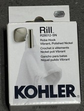 KOHLER Rill Vibrant Polished Nickel Single -Hook Wall-mount Towel Robe Hook
