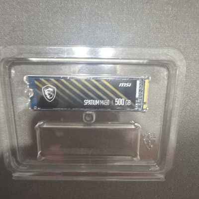 MSI Spatium M450 500GB PCIe 4.0 NVMe M.2 Internal SSD Black Solid State Drive