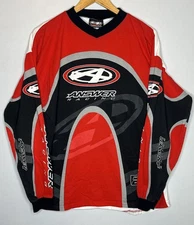 Vintage 90s Answer Racing Jersey XL Motocross BMX MX Jersey Made In USA