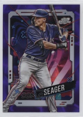 2024 Topps Cosmic Chrome Purple Nebula Refractor /150 Corey Seager #131 10no