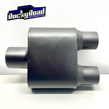 SpeedFX 3” Single Inlet Performance Muffler w/ Dual 2.5” Outlet Stainless Steel