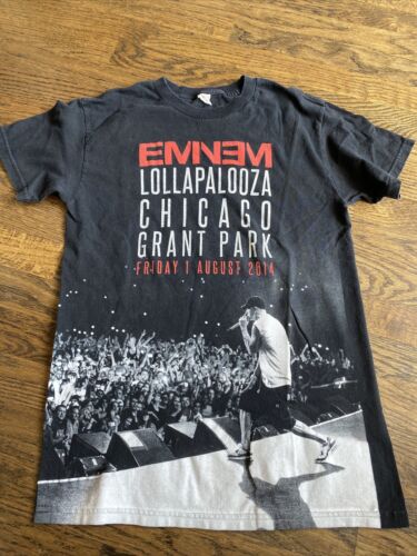 rare eminem lollapalooza t- shirt chicago  small m