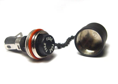 MIL Sicherungs-Halter für US Glasrohr Fein-Sicherungen 6.3 x 32 mm mit Deckel - Bild 1 von 4