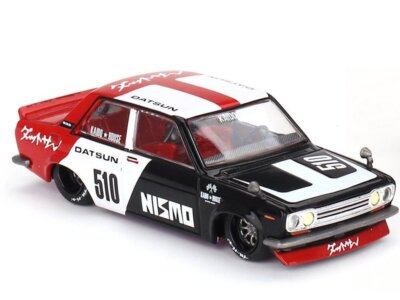 DATSUN 510 Street Racing V1  - red / white / black - Mini GT 1:64