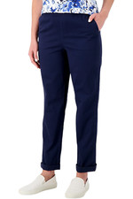 Denim  Co. EasyWear Twill Relaxed Pull On Pant Navy