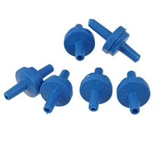 6 PCS Aquarium Non-Return Check Valves for Air Pump Line & CO2 Diffuser, Blue