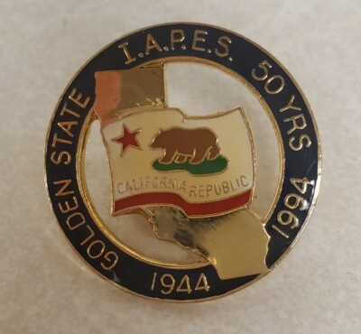 #ad I.A.P.E.S. Intl#x27; Association of Personnel in Employment Security California Pin $14.80
