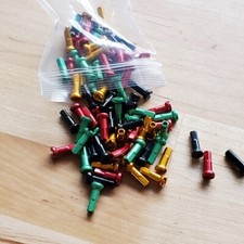 Alloy Bicycle Spoke nipples 7075, 14G gauge 2.0mm 14mm long RASTA COLORS Mon'