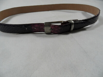 Ceinture En Python Violet Ralph Gladen Taille 90 - Modèle Original - Occasion